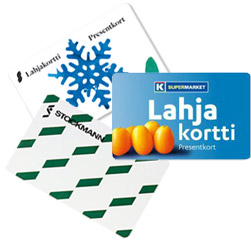 Lahjakortti netistä